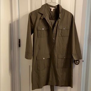 JCrew Utility Dress with Belt Size 4